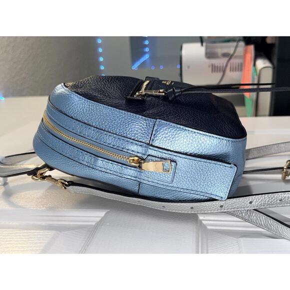 Coach Andi Backpack In Colorblock Metallic Midnight Blue Coach Andi Backpack In Colorblock Metallic Midnight Blue